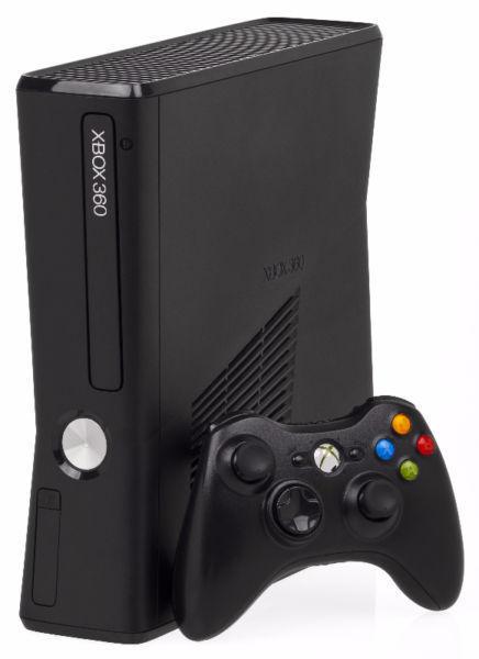 250 gig Xbox 360 slim with 15 games and more