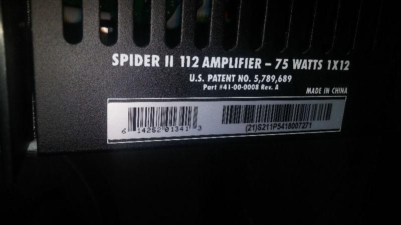 Wanted: line 6 spider 1/12 inch speaker
