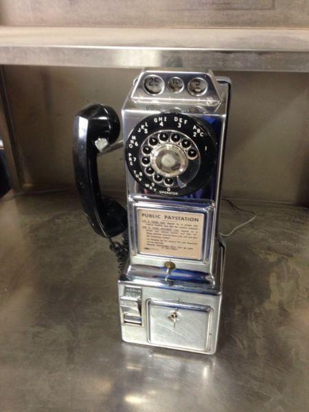 3 coin Automatic Electric public phone
