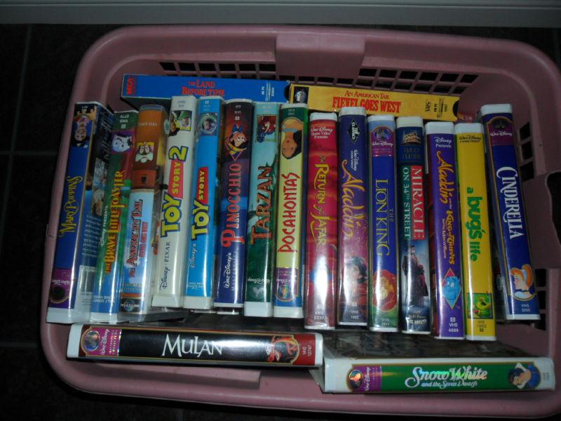 Disney and VHS Collection in Great Condition