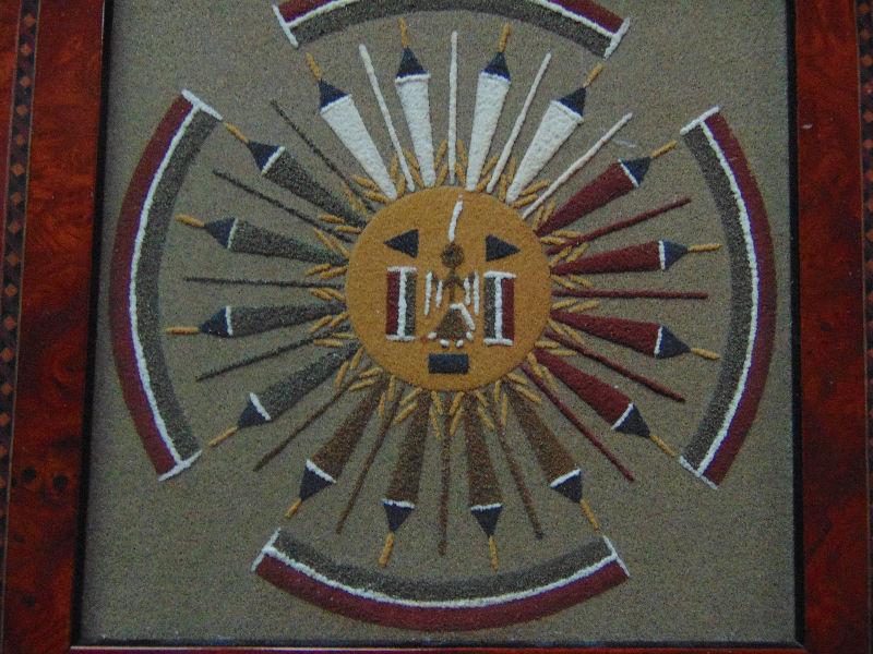 SandPainting Sun & Eagle By Walter