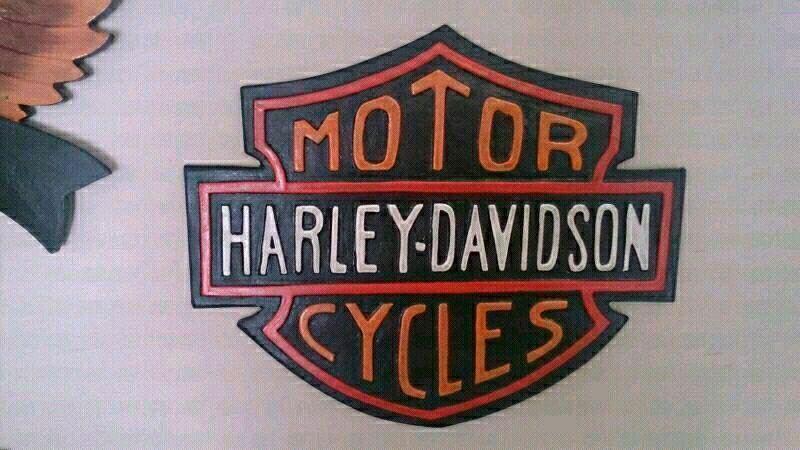 Harley Davidson wood carvings