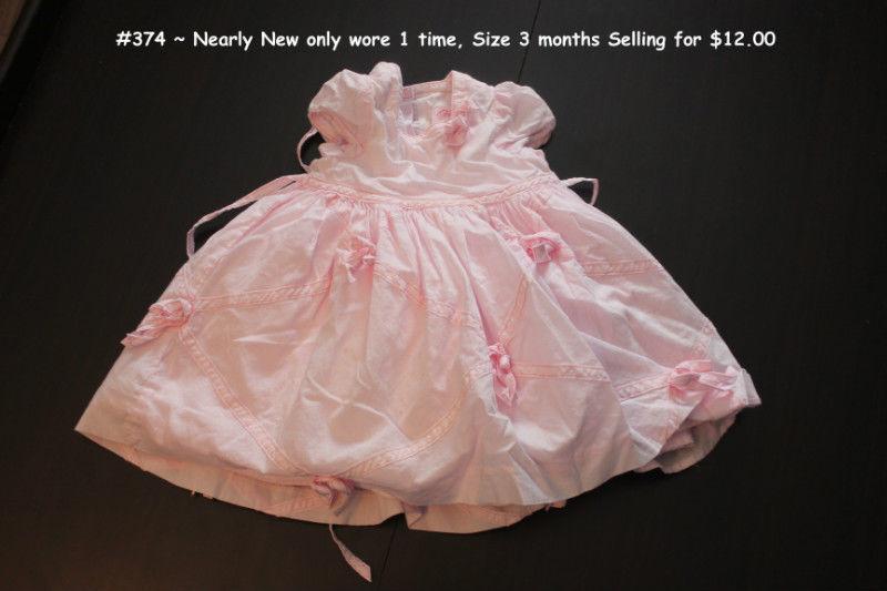 NEARLY NEW Girl's size 3 month pink fancy dress!