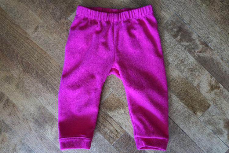 EUC 6-12M NORTH FACE FLEECE PANT HOT PINK