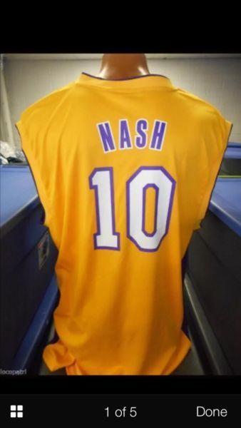 Steve Nash LA LAKERS replica home jersey XXL NEW!