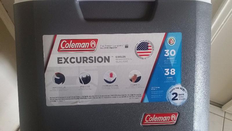 Coleman Excursion 30 Quart Portable Cooler Brand New $40