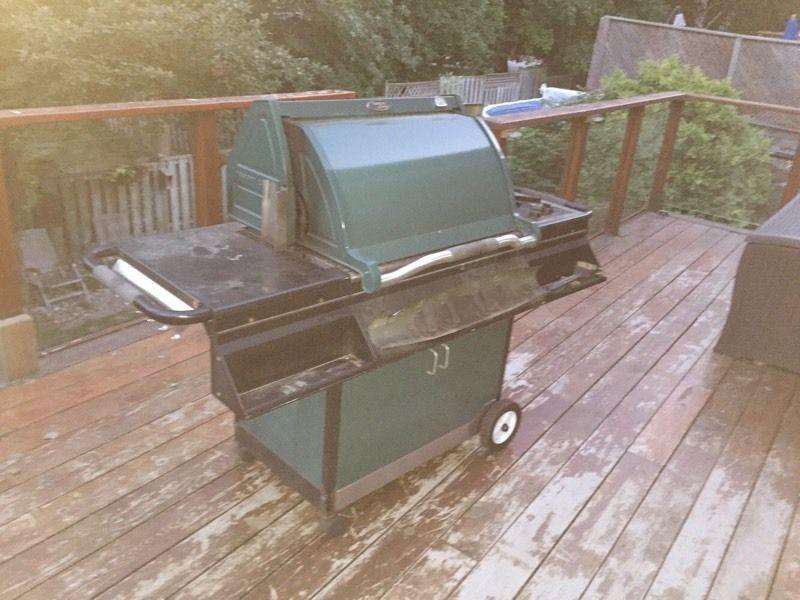 Vermont Castings natural gas grill with side burner