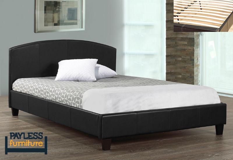 NEW ★ Queen Bed ★ Covered in Leatherette ★ Can Deliver