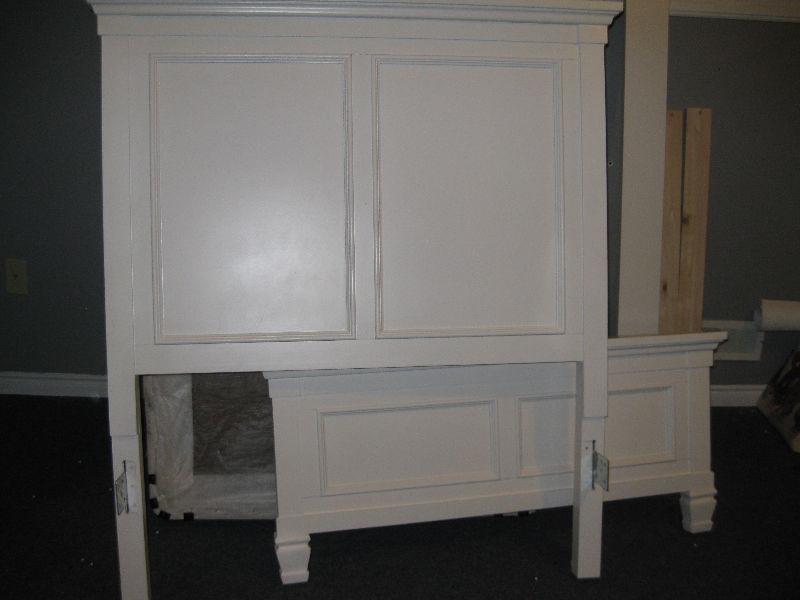 Beautiful white twin bed frame for sale