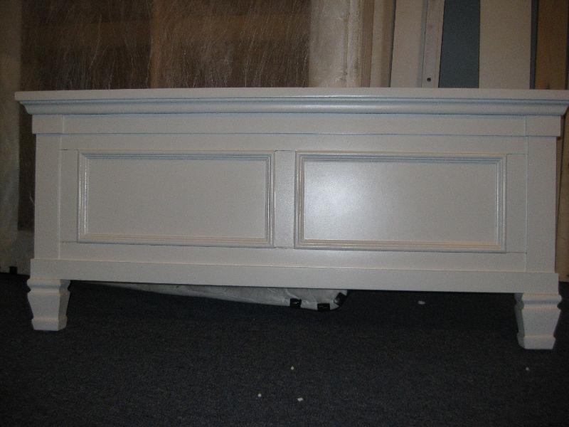 Beautiful white twin bed frame for sale