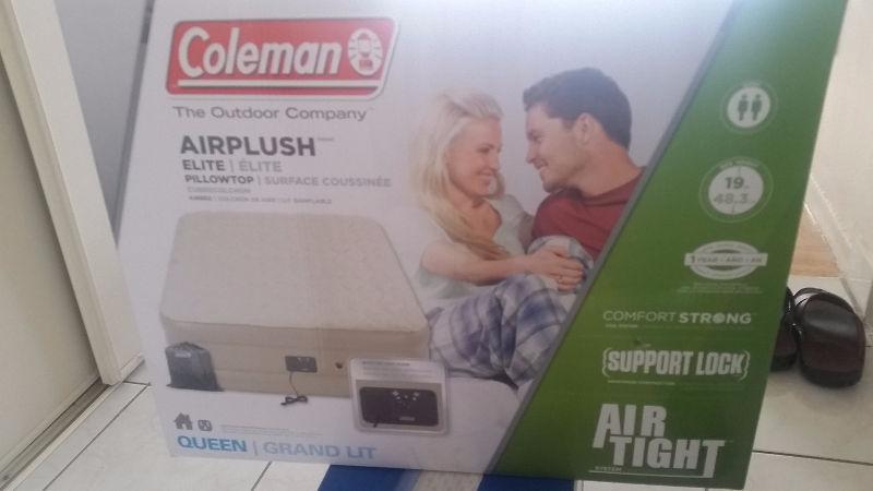 Coleman AirPlush Airbed Queen Size Double High BNIB $120 Firm