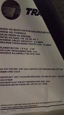 Trane air handling units