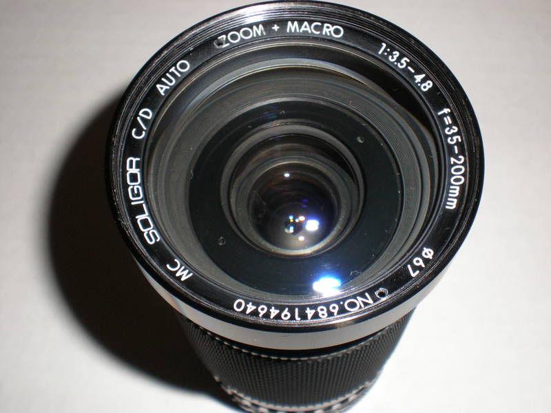 SOLIGOR LENS Zoom + Macro 1:3.5-4.8 35-200mm includes case