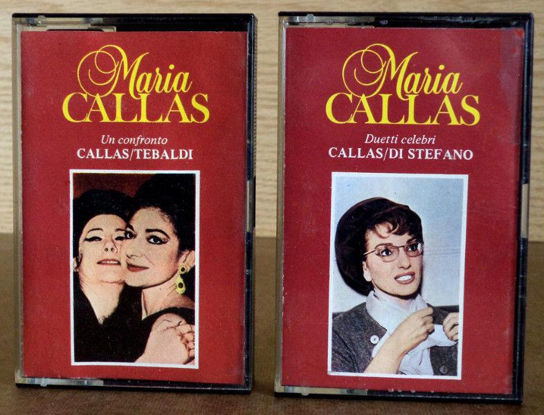 3 MARIA CALLAS Cassette Tapes (Made in Holland) 1950s recordings
