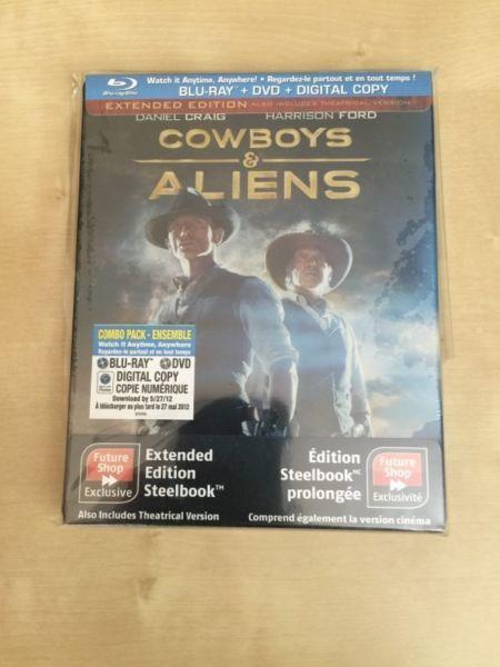 Cowboys and Aliens Blu Ray Steelbook New and Sealed