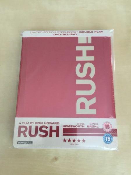 Rush Blu Ray Steelbook New and Sealed UK Collector's Edition