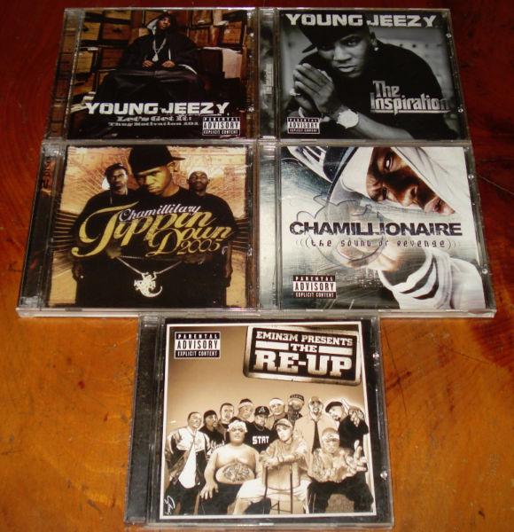 Five Assorted Rap Cds