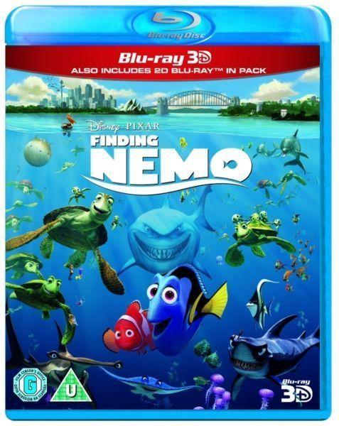 BLU-RAY 3D! FINDING NEMO!! INCLUDES BLU RAY