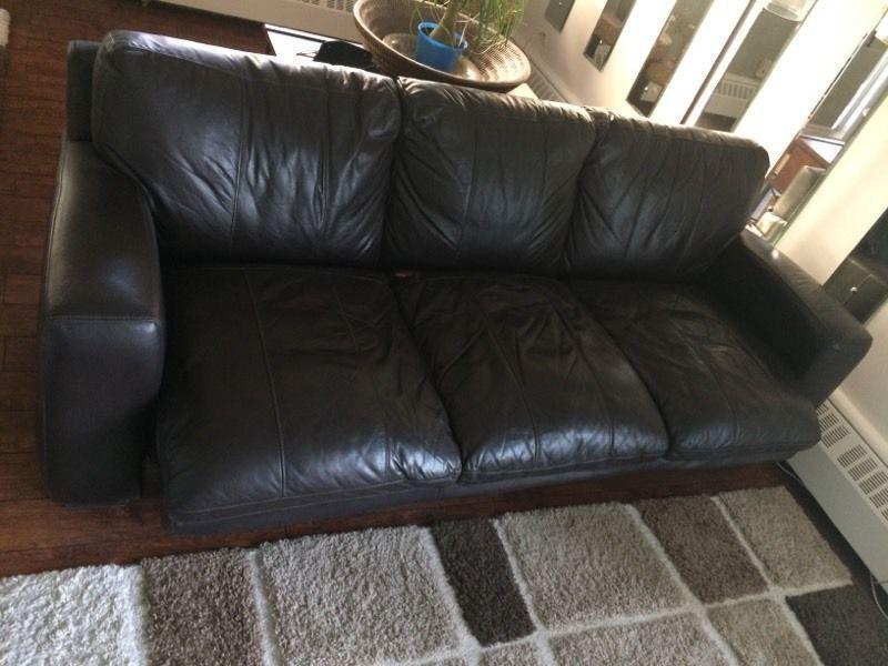 Leather CouchBed