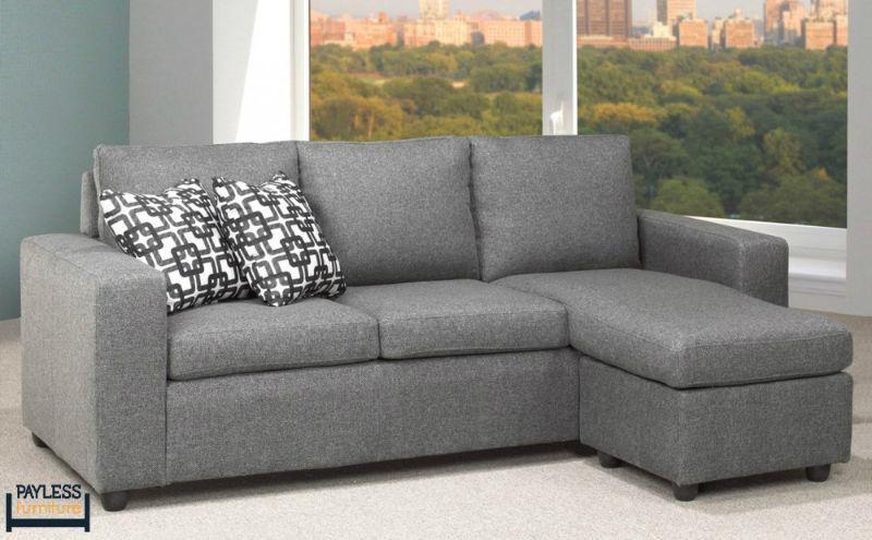 NEW ★ Sofa Sectional ★ Charcoal Graphite Fabric ★ Can Deliver
