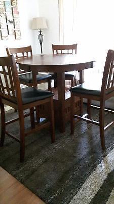 Pub Table and 4 Chairs- Excellent Condition