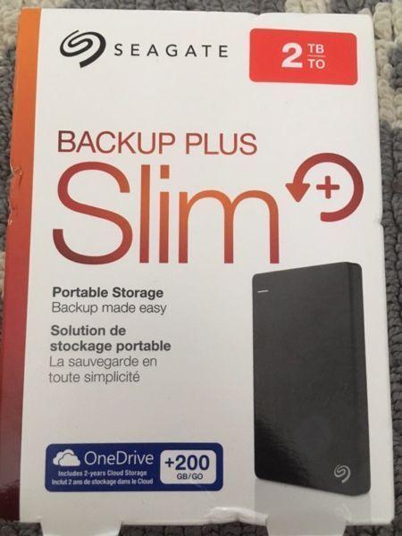 Backup plus slim 2TB brand new