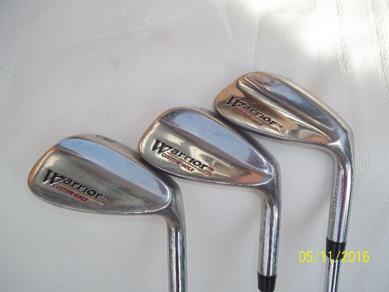 Warrior Golf Right Hand Wedges (3) GW-52º; SW-56º & LW-60º