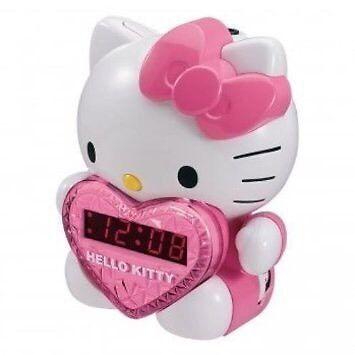 Hello Kitty AM/FM Projection Alarm Clock Radio