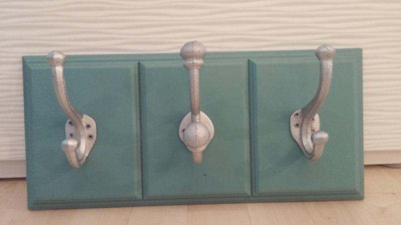 Homesense wall hooks blue wood