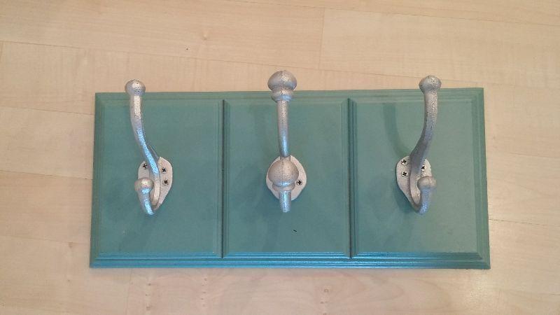 Homesense wall hooks blue wood