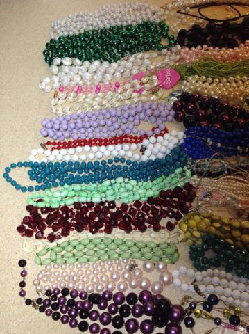60 plus necklaces for crafts