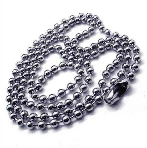 100 pcs Ball Chain Necklaces - 30 inch - 2.4mm - Stainless Steel