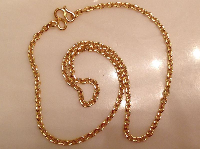 24K (99.99) Solid Yellow Gold Necklace