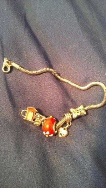 Cute bracelet with puppy charms
