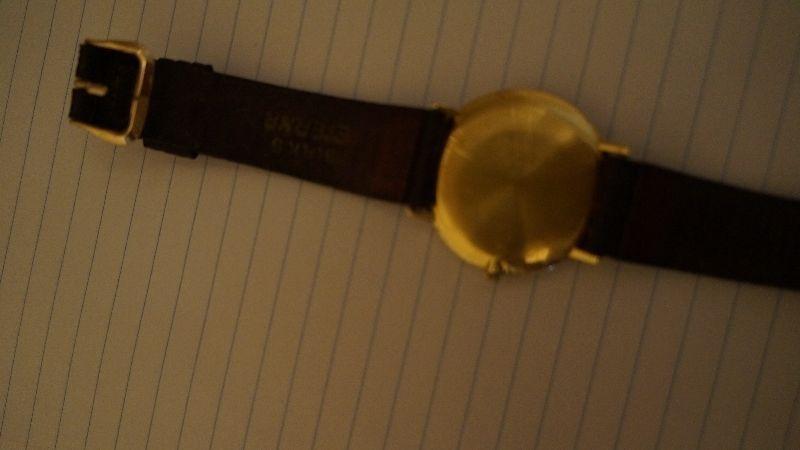 Vintage Birks Eterna 18k yellow gold watch