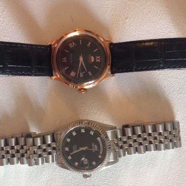 2 orient automatic watches