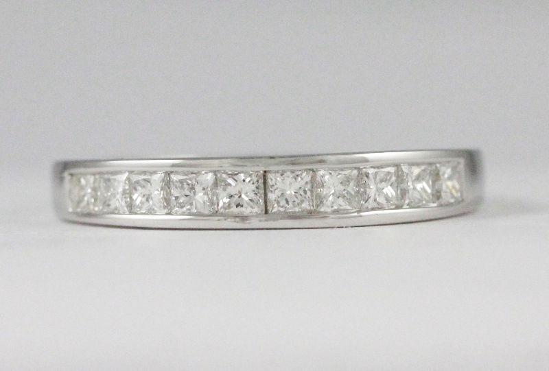 14k White Gold diamond band(10 diamonds,0.50ct tdw)#1914