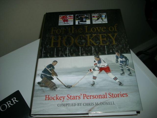 LIKE NEW 2 HARD COVERS THE LOVE OF HOCKEY ALL ABOUT PLAYERS