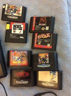 Sega Genesis, 2 controllers, games