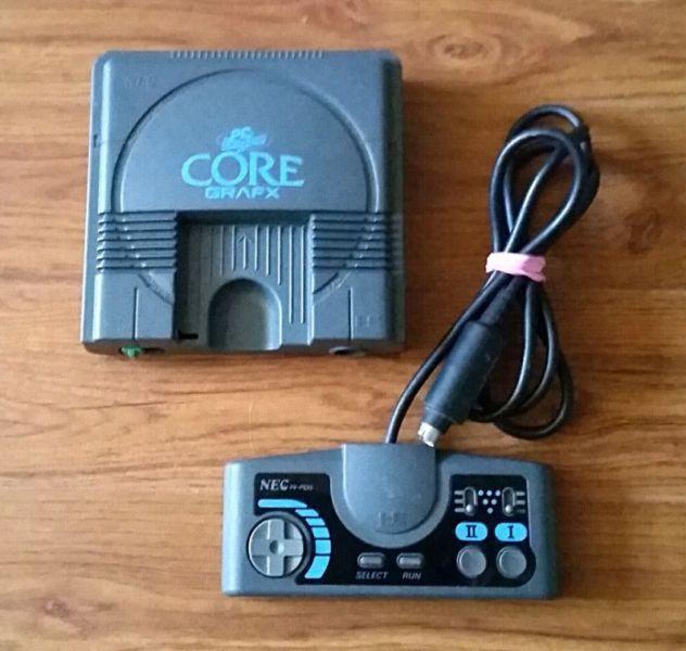 PC Engine Video Game System with Games