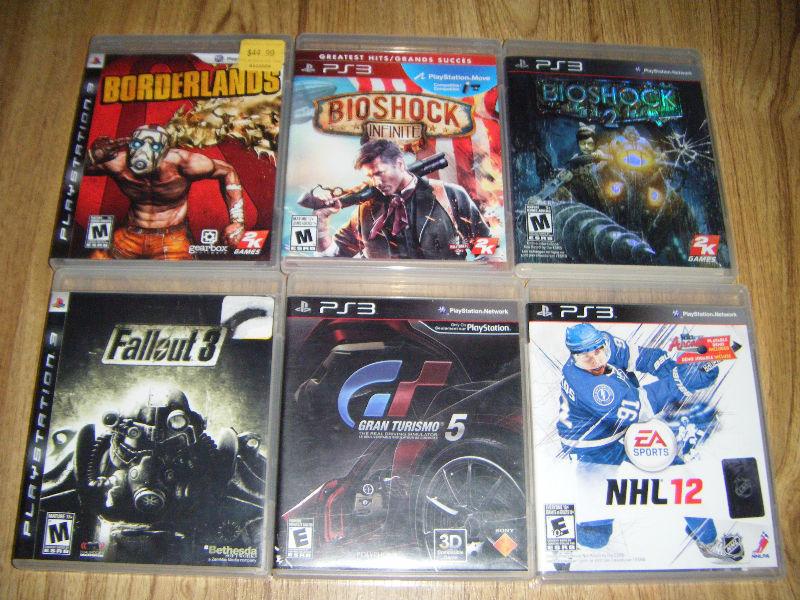 6 Playstation 3 games for sale