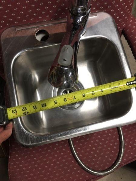Bar sink and faucet