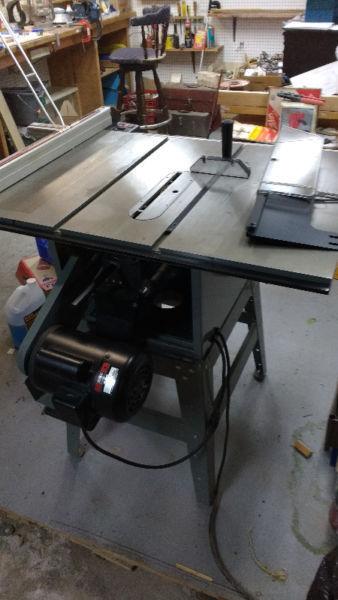 Kings table saw 220 volt 48 by 24 deck on