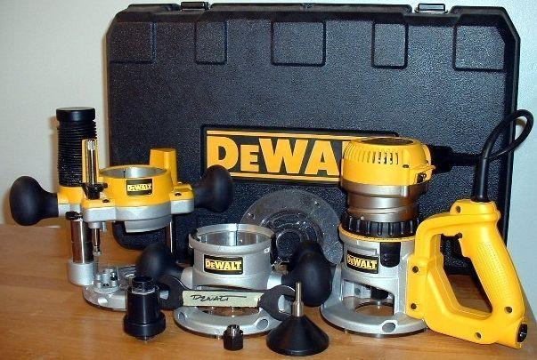 DEWALT DW618PK 12 AMP 2-1/4 HP Plunge- and Fixed-Base Router