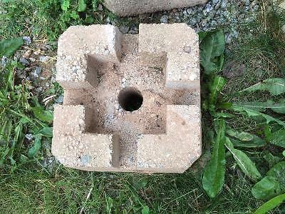 6x6 cement post blocks