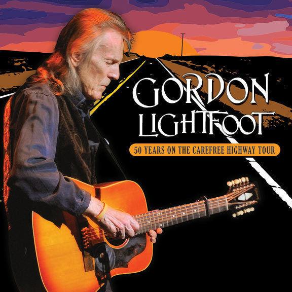 AMAZING FRONT ROW CENTRE FLOOR TICKETS FOR GORDON LIGHTFOOT !!!