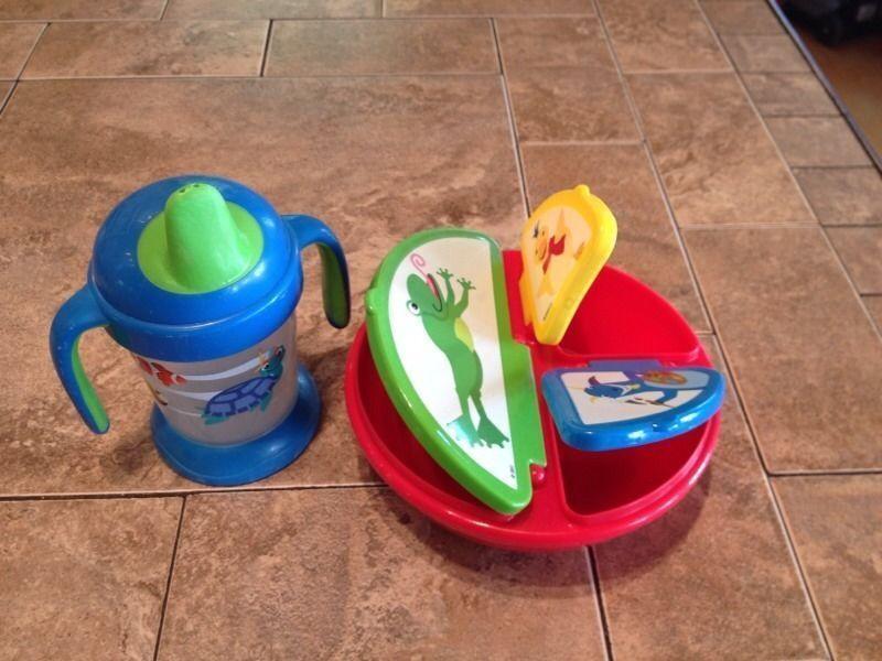 Playtex Baby Einstein Discovery Plate and Sippy Cup