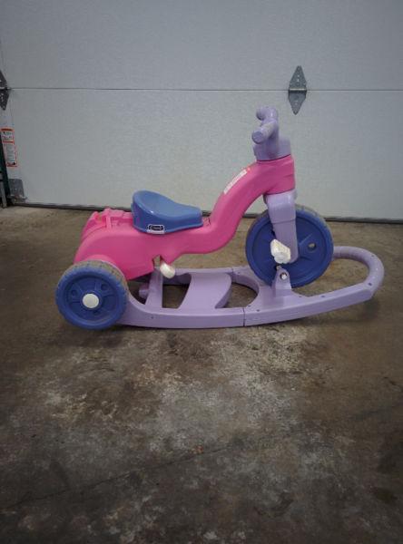 Convertible toy - From rocking toy to 3 wheeler