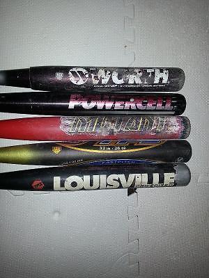 Baseball bats - various weights