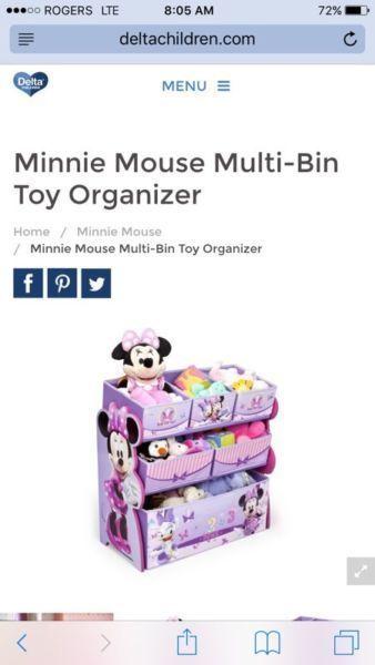 Minnie Mouse toy organizer
